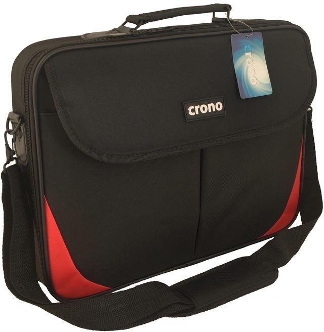 Crono Trend - brašna na notebook 15.6", černá + červená